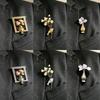 Mini Brož Držák Květin Nositelné Sponka na Kytici Květin Romantický Květinový Špendlík Diy Elegantní Dekorativní Na Kabát Svetr Šálu Jako Dárek