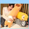 Süßer Cartoon Shiba Inu Husky Langes Kuschelkissen Weiches Plüsch Hundebett Kissen Für Mädchen Geschenk 70cm 90cm 1,1m
