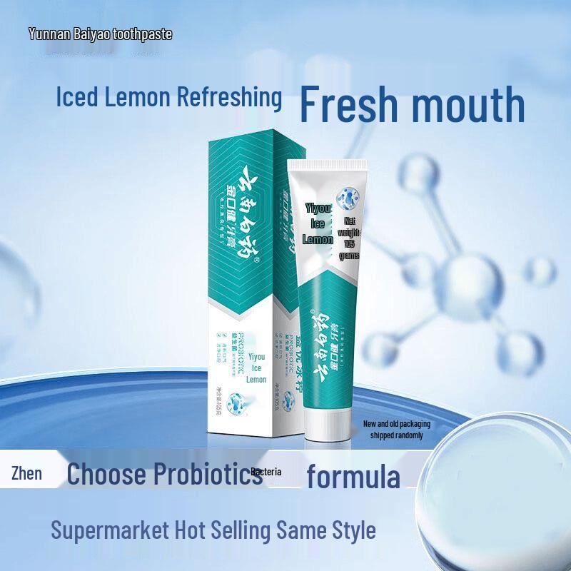 Yunnan Baiyao Icy Lemon Probiotic Fresh Breath Toothpaste