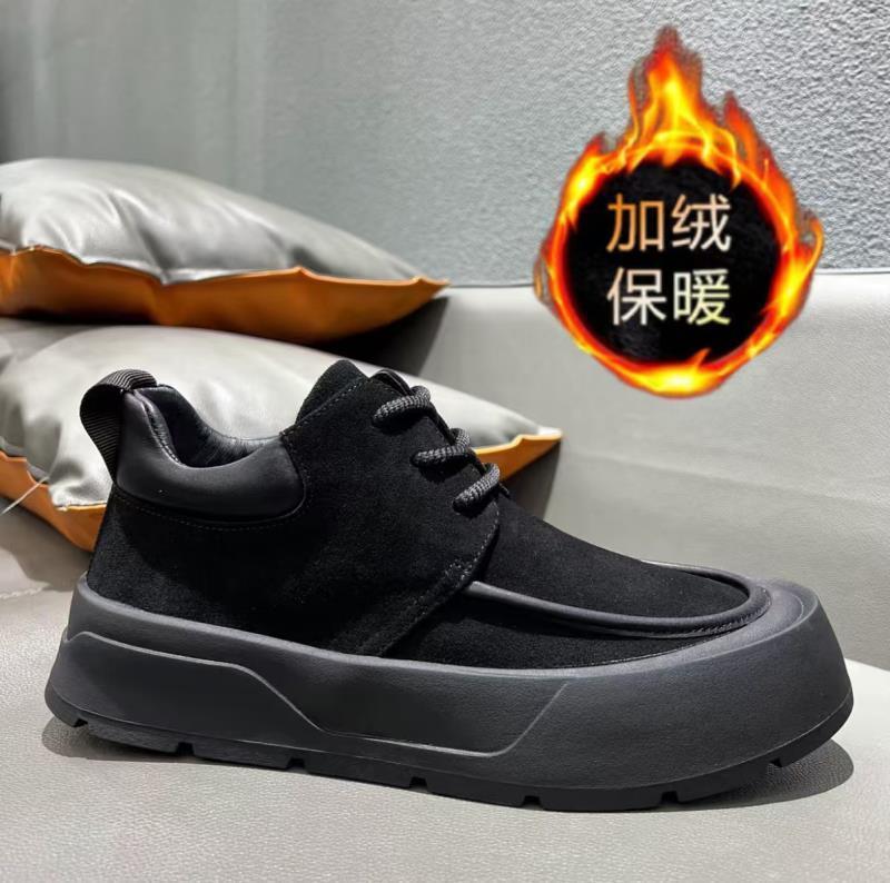 Pánské ležérní boty Módní Zimní Teplé Matné Pánské Boty Všestranné Šněrovací Módní Ležérní Společenské Boty Zapatos Casuales