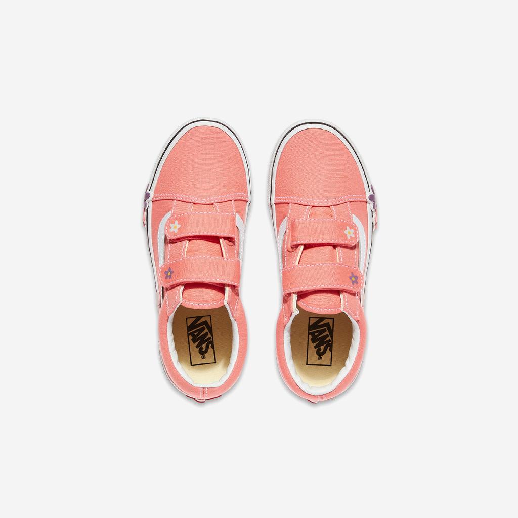Vans Old Skool Velcro Flower [VN000Z6HGSB-SUNSET BLUSH PINK]