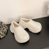 Thick-soled High-heeled Cotton Shoes Cotton Towing Home Cotton Slippers Autumn and Winter Velvet Bag Head Towing Warm Shoes