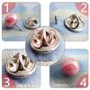 10Pcs Faux Pearl Buttons Round Decoration Beads Without Sewing for Anti-exposure Coat Sweater Clothes