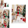 Festive Christmas Costume For Women With Polyester Fabric For Holiday Parties