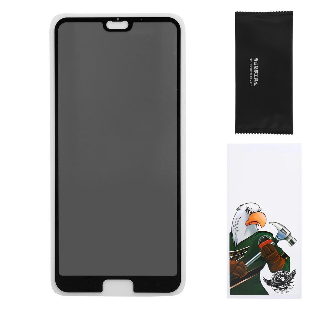 9H Gehärtetes Glas Anti-Peep Displayschutzfolie für Mobiltelefon für Huawei P20