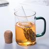 Glass Tea Infuser Tea Filter Creative Pipe Glass Design Tea Strainer Kitchen Accessories