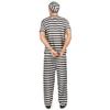 Striped Prisoner Costume Striped Costume One Size