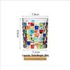 Shangqi Hand-Painted Rainbow Woven Short Glass