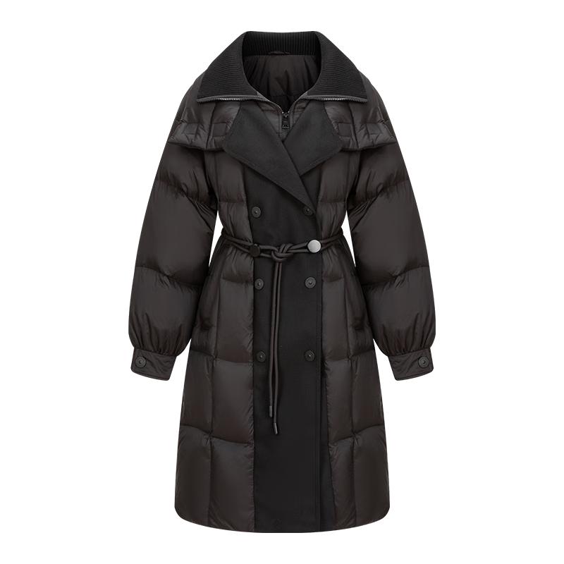 

Женская куртка Ailayiyi средней длины с воротником-стойкой на утином пуху S