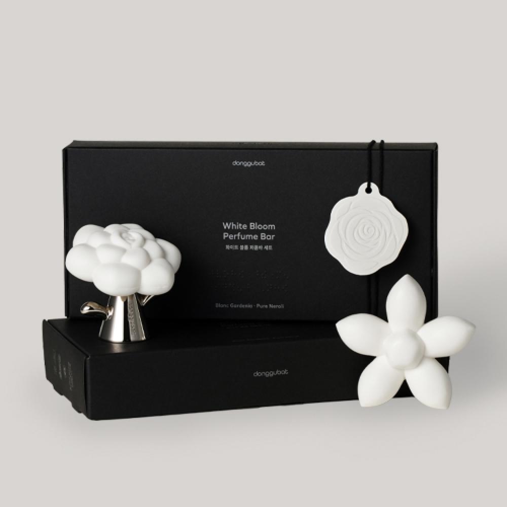Donggubat White Bloom Perfume Bar Set   Housewarming Friend Soap Gift Set