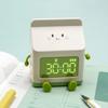 Mini Creative Milk Box Digital Alarm Clock LED Digital Display Time/date for Bedroom Cute Digital Desktop Clock Home Decoration