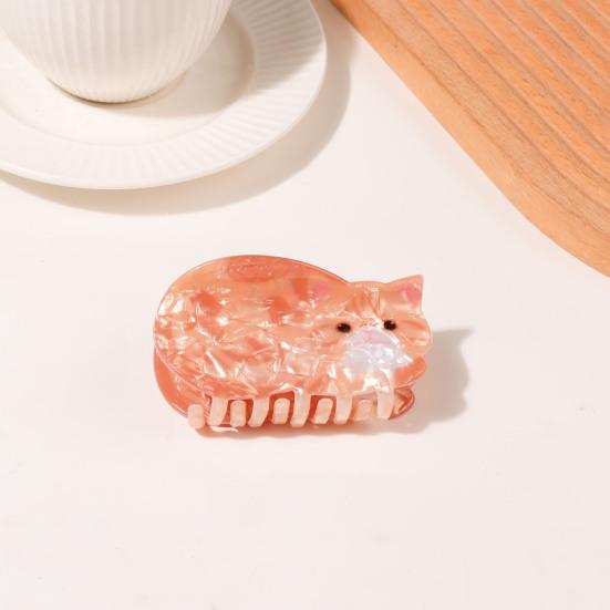 Small Claw Hair Clips for Women Girls Cute Cat Mini Jaw Clips for Thin Hair Nonslip Hair Styling Accessories