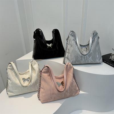 Yeni Kore Versiyonu İlkbahar Kişiselleştirilmiş Günlük Büyük Kapasiteli Güzel Niş Basit Omuz Tek Omuz Çapraz Askılı Askılı Bez Çanta