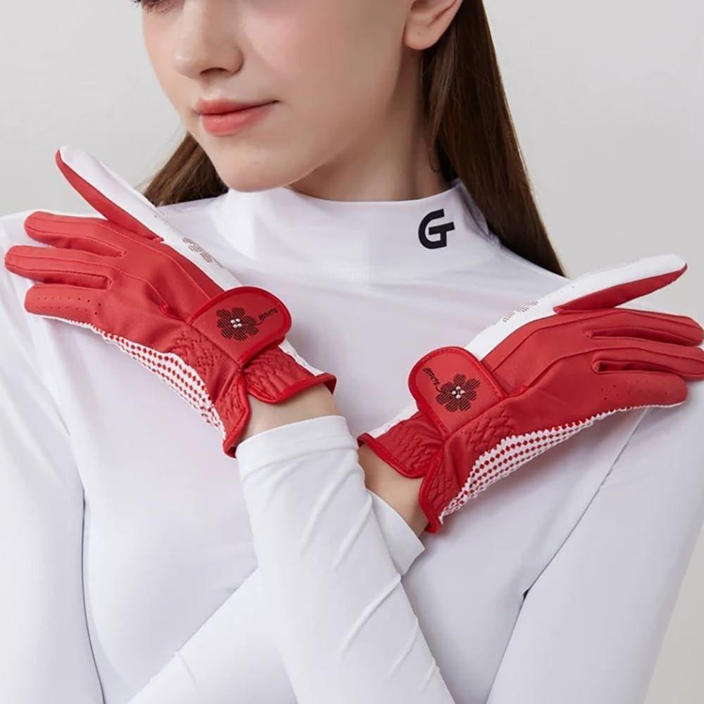 A Pair Enhanced Grip Golf Gloves Breathable Golf Accessories Ladies Golf Gloves  for All Weather
