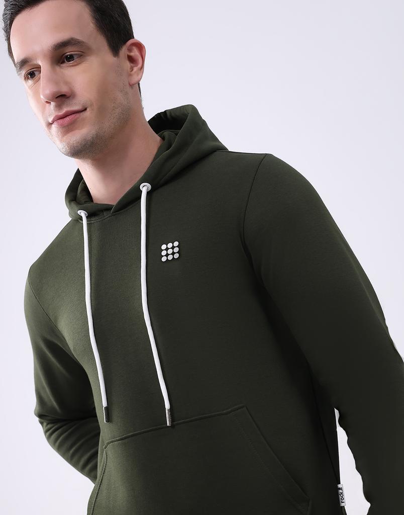 Rock it Men Hooded Neck Full Sleeves Sweatshirt