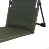 Beach Chair with Back Support Floor Storage Bag Foldable Stadium Seat