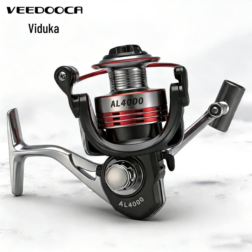 Viduka All-Metal Spinning Fishing Reel with Metal Head and Body for Sea Rod Casting and Lure Fishing