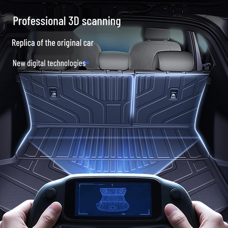 Zeekr 7X Trunk Mat TPE25: Integrated Tail Box Mat for Car Interior Modification.