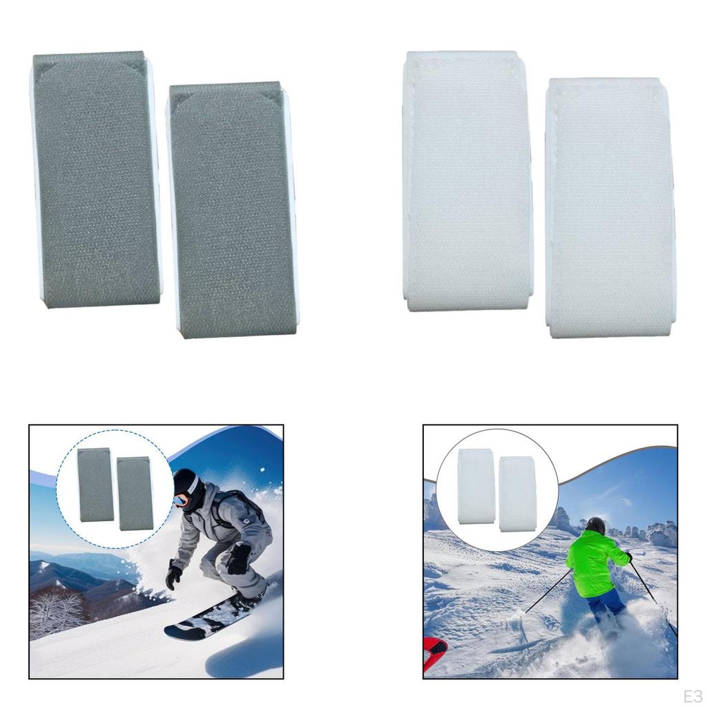 2 Pieces Ski Fastener Straps Sturdy Gifts for Carrying Gear Accessories Winter Versatile Outdoor