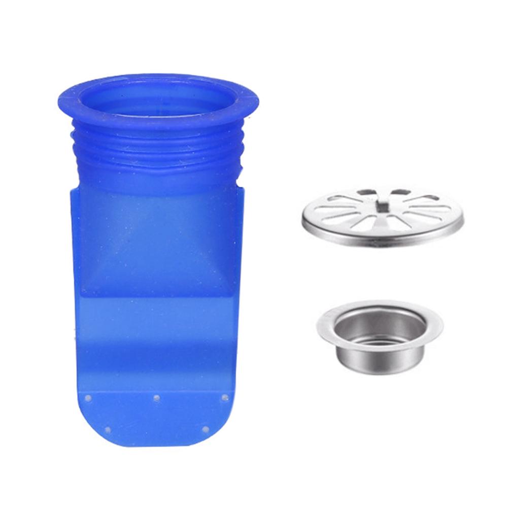 Stainless Pipe Floor Sewer Strainer Drain Silicone Core Kitchen