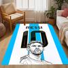 Argentina's Messi Action Carpet Design for Living Rooms Bedrooms Playrooms Kitchen Antislip Carpet Anime Office Decor Wedding Party Gift