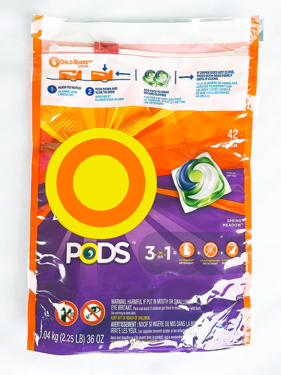 

NORMAK Tide Pods Весенний луг Гель-капсулы 924г Средство для стирки Продаются поштучно Средство для стирки, Пакет, Costco,