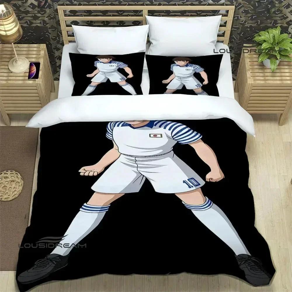 Luxury New 3D Print Captain Tsubasa Cartoon Bedding Sets exquisite bed supplies set duvet cover bed bedding set birthday gift