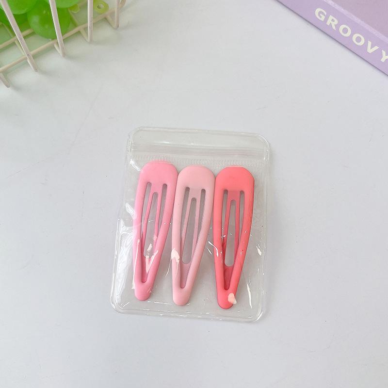 Children'S Gradual Change Of Color Simple Bb Clip Headgear Fashionable Girl One-Word Clip Side Clip Fixed Broken Hair Bangs Hairpin Card