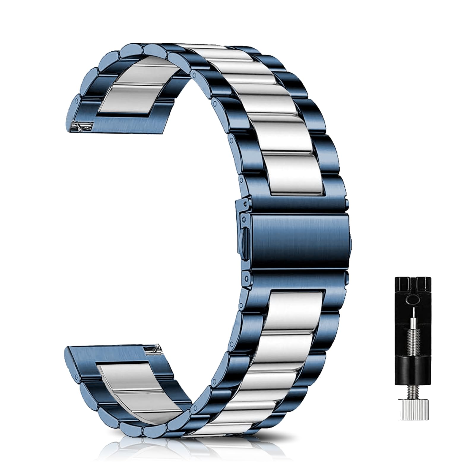 

Запасной ремешок для часов LuFiYa из нержавеющей стали, 18 мм, 20 мм, 22 мм и 24 мм, металлический ремешок, деловой стиль, включает инструмент для регулировки ремешка, 18 мм, 20 мм,
