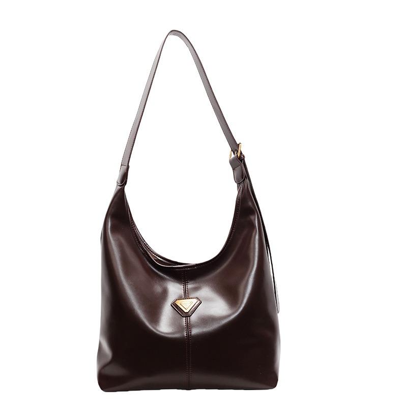 Retro Bag Women's Large-capacity New Versatile Casual Shoulder Messenger Bag Commuter Tote Bag