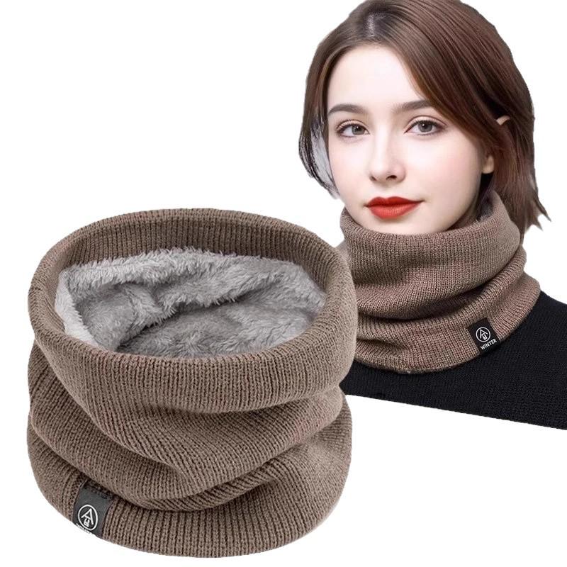 Unisex Winter Fleece-Lined Neck Gaiter: Warm, Windproof Snood for Cycling, Skiing, and Versatile Use