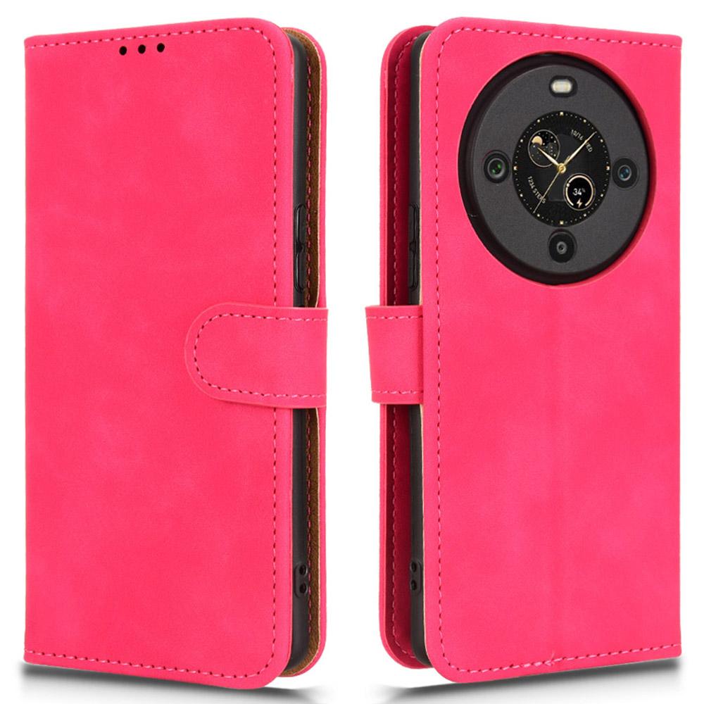 

For FOSSiBOT S3 Pro 4G Leather Case Skin Feel Anti Drop Wallet Flip Phone Cover Rose