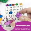Magnetic Bingo Chips Set - 6 Colors Magnetic Wands with 600 Metal Tokens for Family Lotto Game, Sensory Bins, Counting and Sorting, Class Math