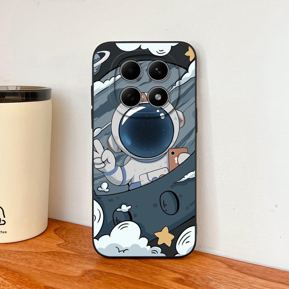 For Xiaomi Redmi Note 15 Pro Plus Phone Case Cool Astronaut Funda For Redmi Note15 Pro 4G 5G Soft Liquid Silicone Back Cover