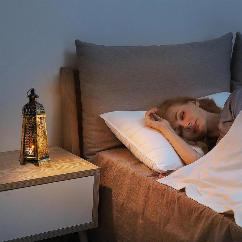 Fyrlykt i marokkansk stil vintage lysestake dekorativ dekorativ lysestake i landlig stil