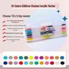 Acrylic Markers: 12, 48, 60, 80 Water-Based Colors for Student Art, Anime, Hand-Painting, Coloring, and Doodling.