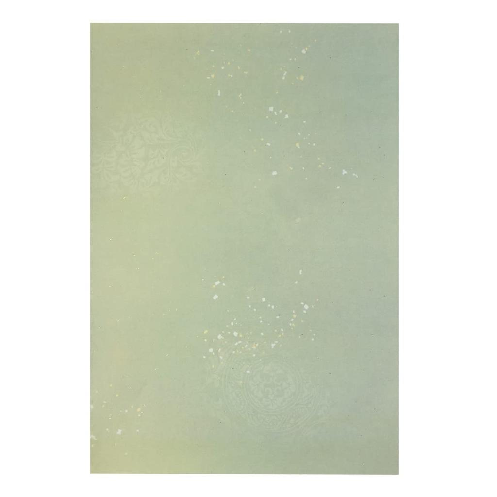Tsuyukusa Gold and Silver Sand Fabric 50 Sheets Paper, Half-Kaishi (Japanese Handkerchief),