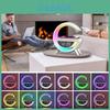 Stylish Bluetooth Speaker With Wireless Charging Versatile Night Light And Alarm Clock For Home Use