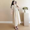 2026 Summer Korean Style Maternity Dress: Chic, Loose, Simple Design in High-Grade Plus Size