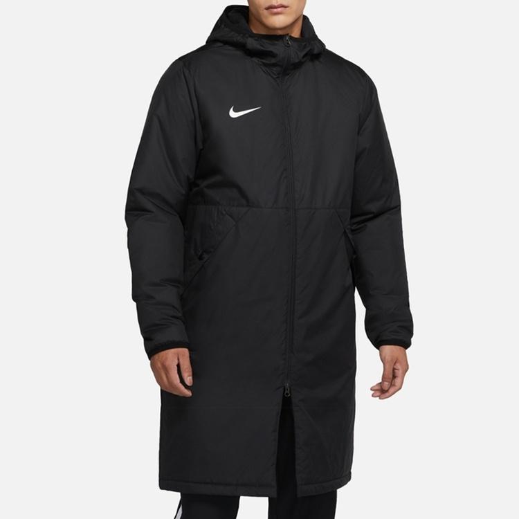 Nike Parka Coats Men's Black Hooded Thickened CW6767-010