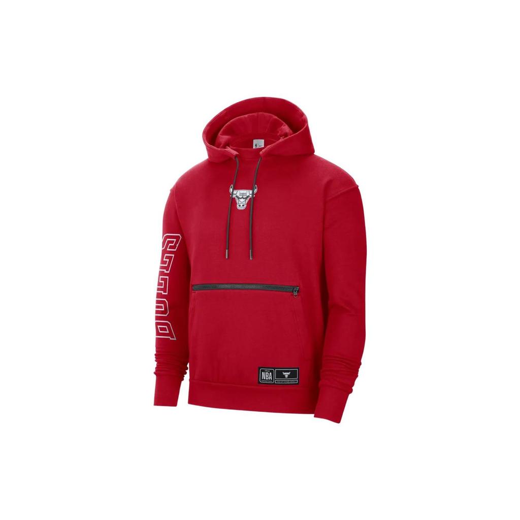 Nike Nba Chicago Bulls Courtside Fleece Loose Fit Hoodie DH9448-657