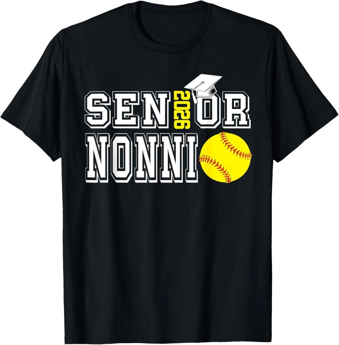 Senior Nonni Class of 2026 Softball Nonni Graduation T-Shirt M