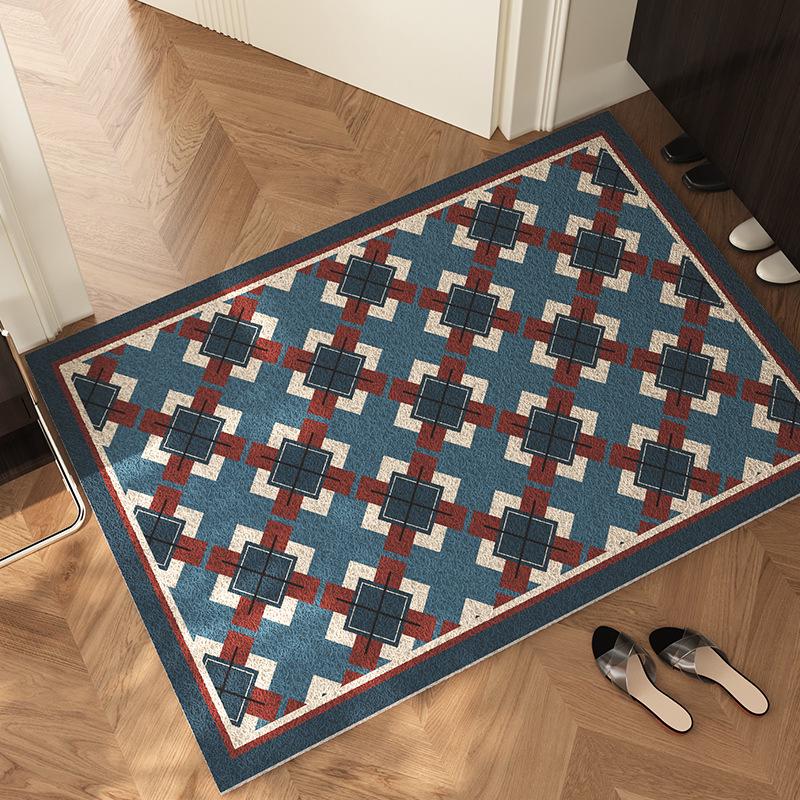 

American Retro Silk Coil Entrance Mat - Dirt-Resistant, Anti-Slip, Cuttable. 40×60 cm