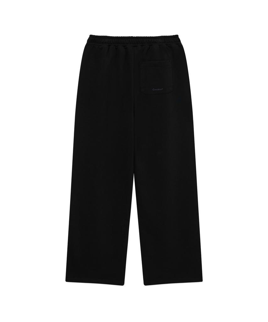 COVERNAT Semi-Wide Signature Symbol Sweatpants Black
