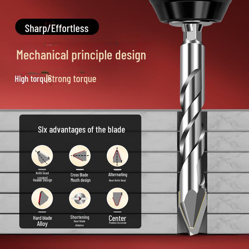 Tiangong Eccentric Cement Wall Drill Bit for Tile - Super Hard Alloy Triangle