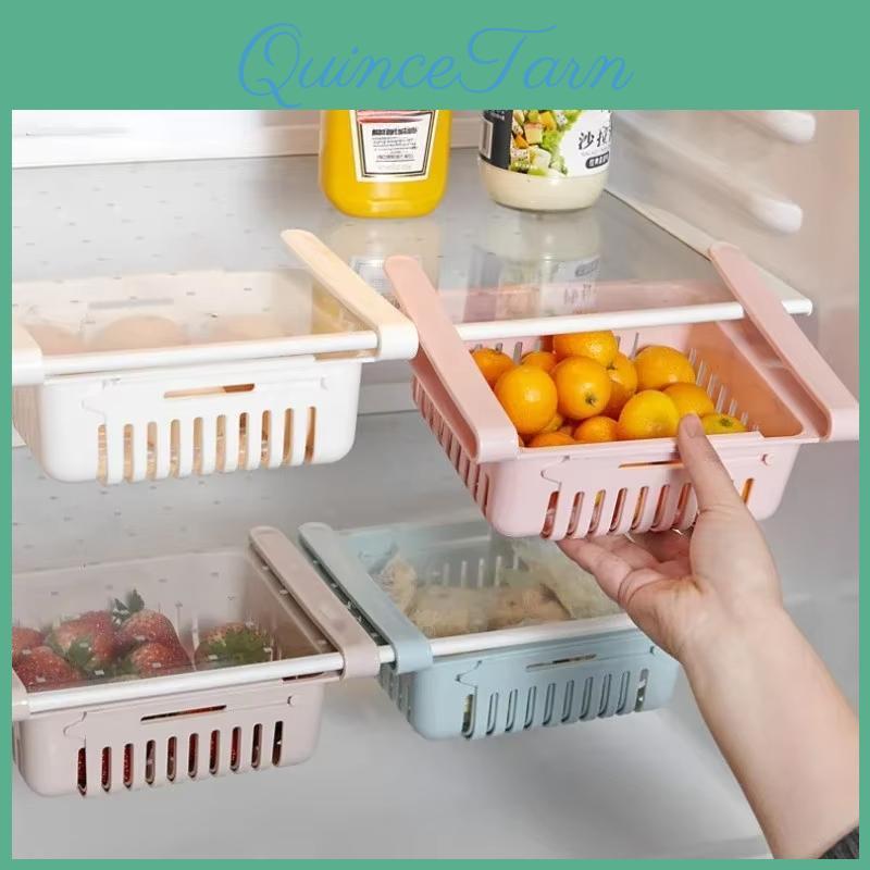 Organizer Multifunctional Storage Box Fridge Kitchen Scalable Save Space Drawer Plastic Fruit Egg Food Divider Layer Shelf