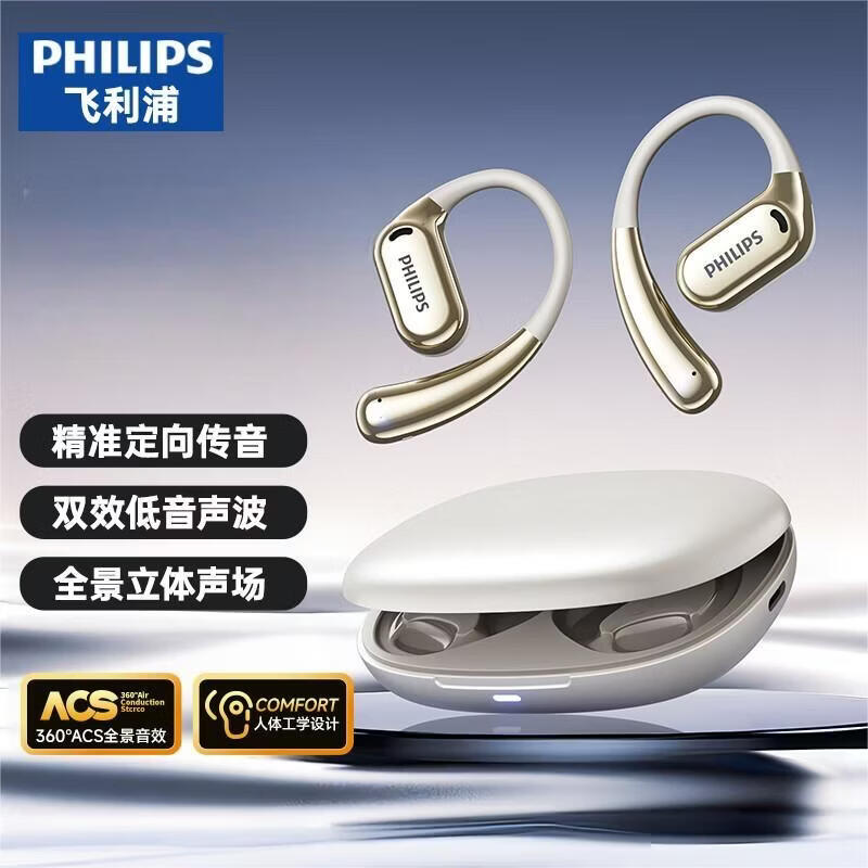 Philips TAT3739 True Wireless Open Ear Clip Sports Headset