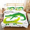 Crocodile Duvet Cover Sets 2 Person Print Turtles,Dolphins King Size Bedding Set 3d Bed Linens Bamboo Fiber Ropa De Cama 240x220