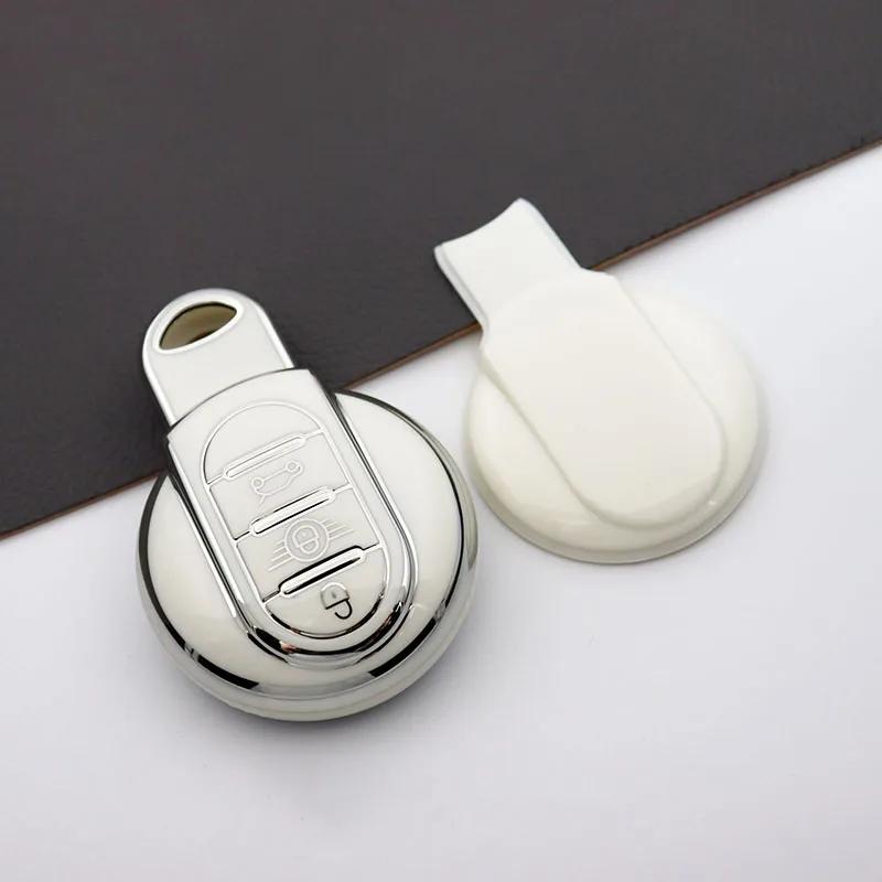 TPU Car Key Case Cover for BMW MINI COOPER CLUBMAN COUNTRYMAN F54 F55 F56 F57 F60 Auto Shell Fob Protector Accessories
