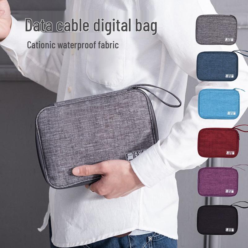 Digital Accessories Organizer: Anti-Collision Earphone Storage Bag with Large Capacity